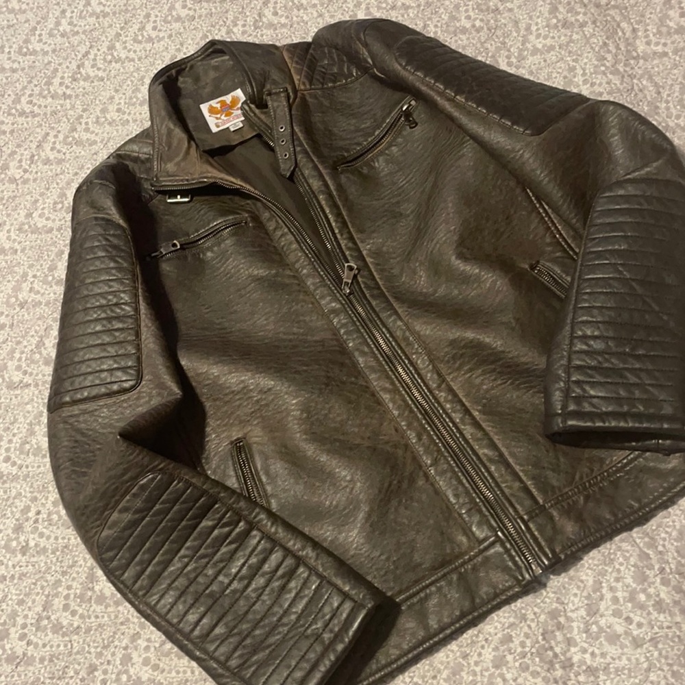 Womens Leather Moto Jacket